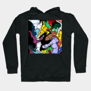 Dripping Paint Dot Artwork Hoodie